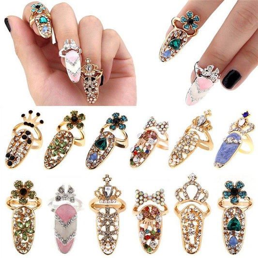 Diamond Nail Jewelry – Elegant Nail Decoration in Alloy/Silver/Gold - Pasha
