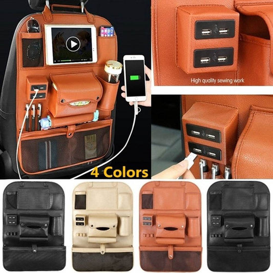 Multifunctional Car Back Seat Storage Bag with USB Port – Convenient Storage Solution for Your Vehicle - Pasha