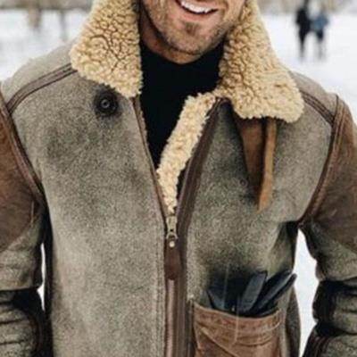 Men´s Warm Lambswool Jacket-fashionable look - Pasha