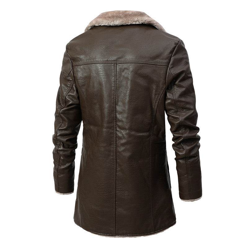 Plush Large Lapel Suit-Fur Plush Jacket for Men - Pasha