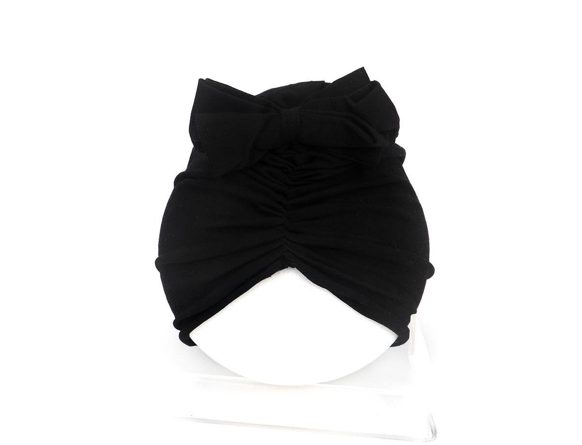 Baby Girls Turban Hat – Soft Knit Headwrap for Newborns - Pasha