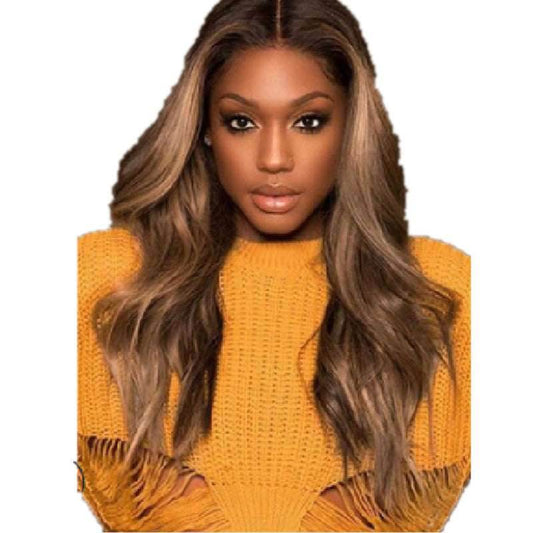 Anime Curly Wig – Mid-Length & Brown Gradient - Pasha