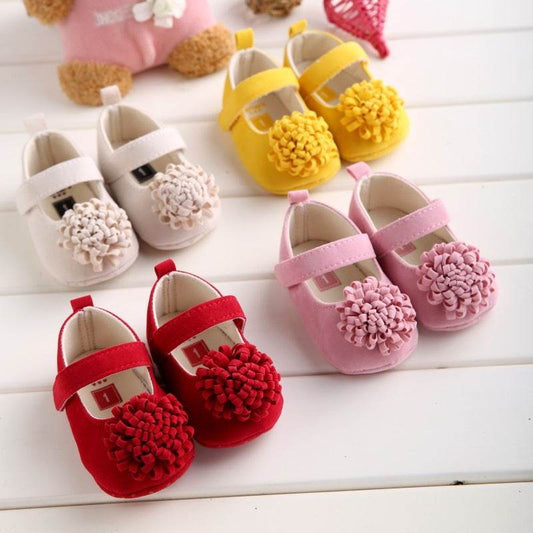Soft Princess Toddler Shoes for Girls – Comfortable Baby Shoes with Floral Design - Pasha