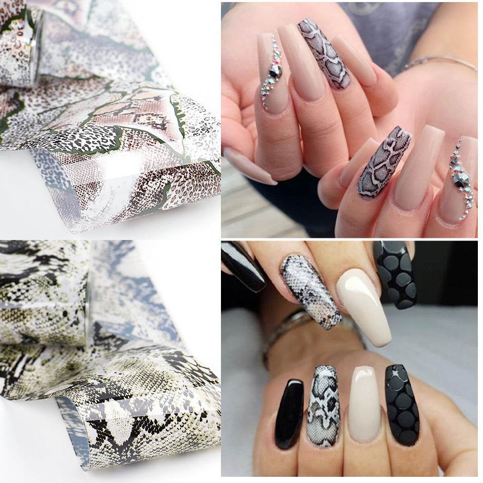 Snake Skin Design - Nail Art Stickers - Pasha