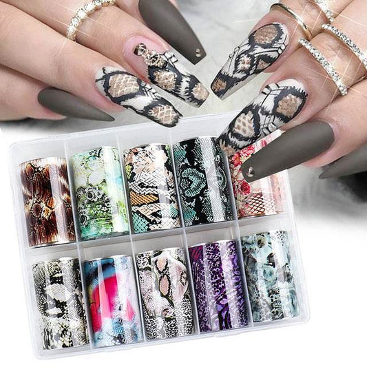 Snake Skin Design - Nail Art Stickers - Pasha