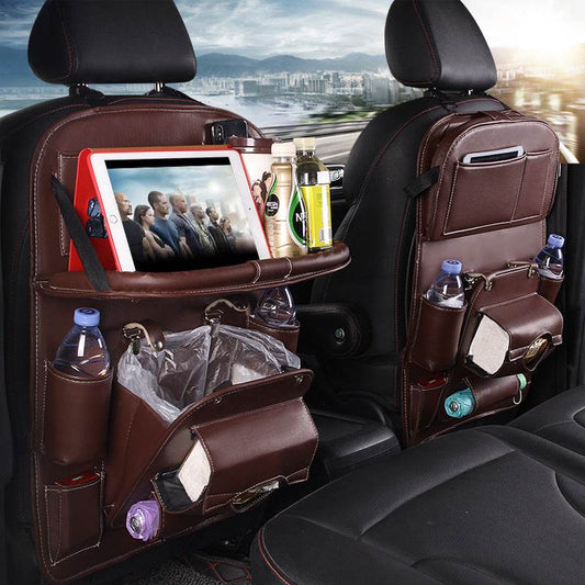 Car Seat Organizer with Trash Can – Multifunction - Pasha