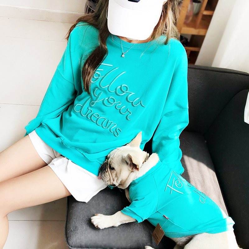 Cartoon Lace Sweater for Pets & Owners – Stylish Matching Outfits for Small Dogs and Cats, Available in 4 Colors - Pasha