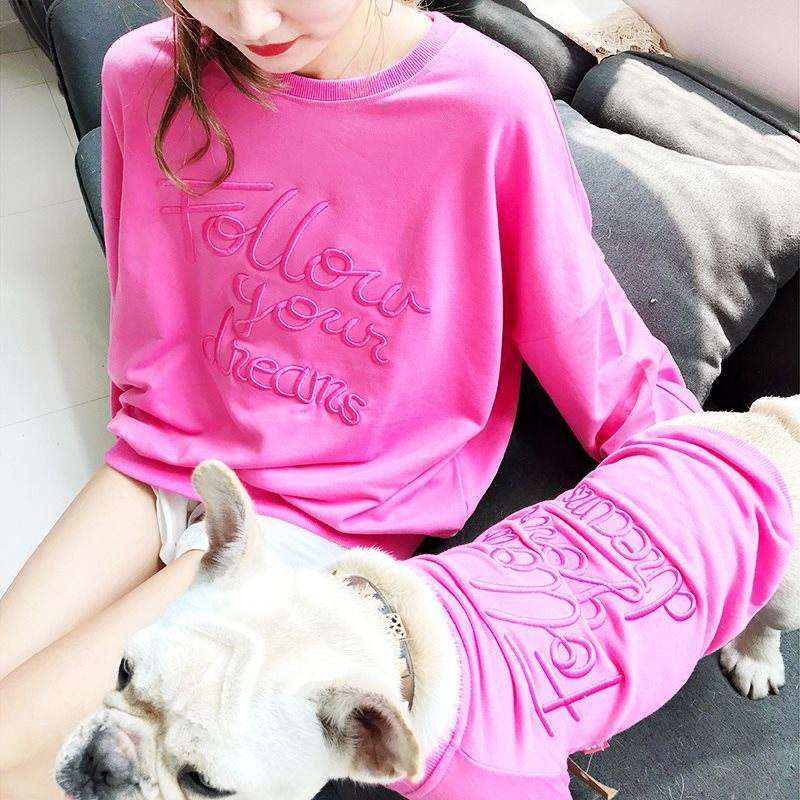 Cartoon Lace Sweater for Pets & Owners – Stylish Matching Outfits for Small Dogs and Cats, Available in 4 Colors - Pasha
