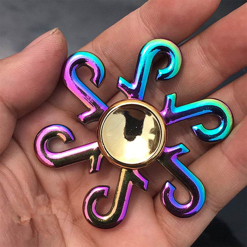 Fingertip Spinner-Colorful Zinc Alloy Decompression Toy - Pasha