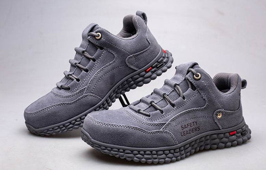 Men's Leather Safety Shoes – Durable Work Style - Pasha