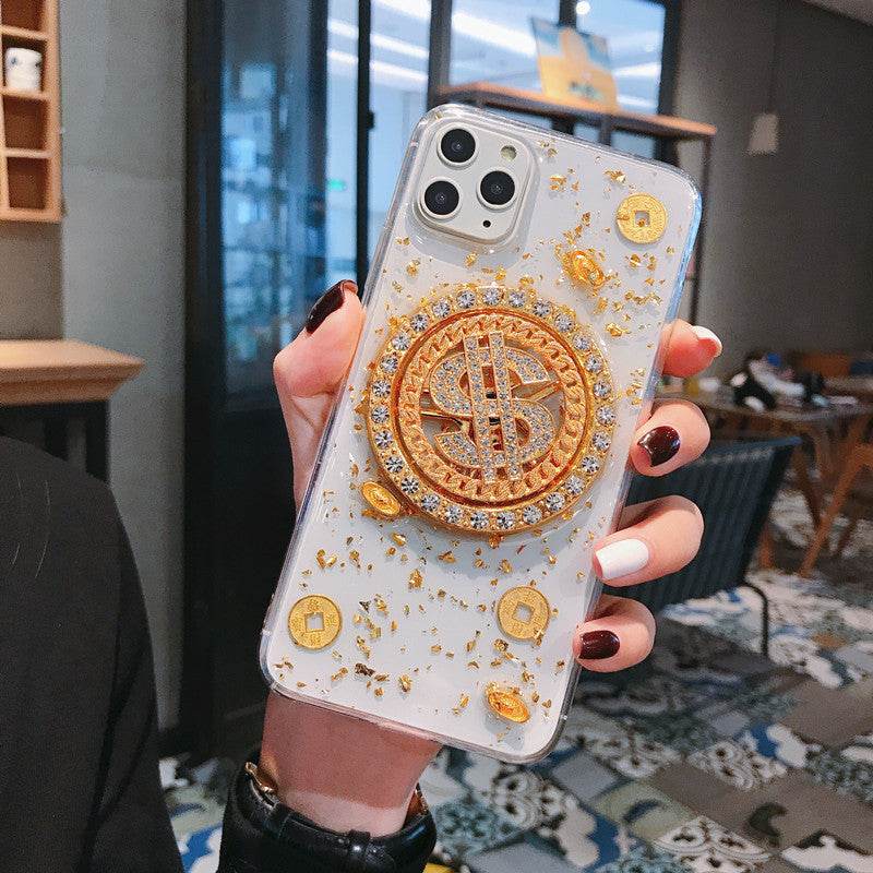 Luxury 3D Diamond Dollar Spinner iPhone Case – Glamorous & Protective TPU Cover - Pasha