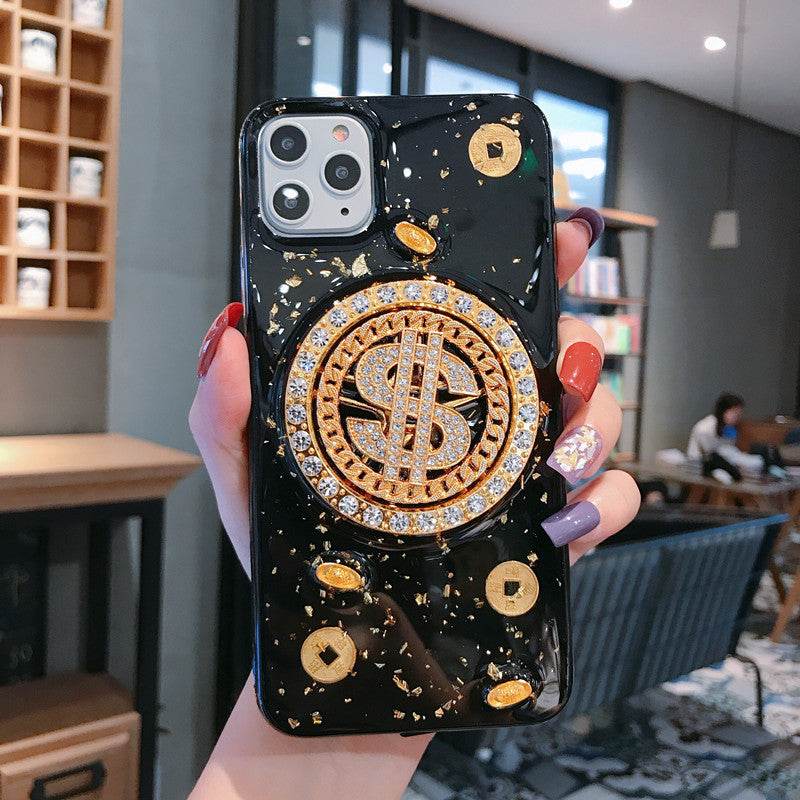Luxury 3D Diamond Dollar Spinner iPhone Case – Glamorous & Protective TPU Cover - Pasha