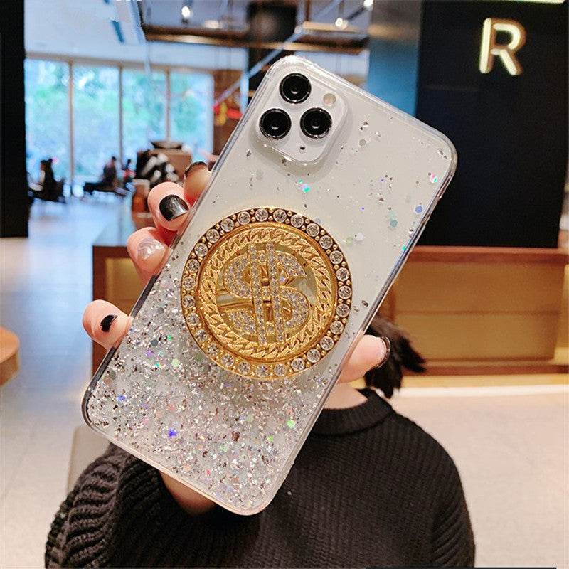 Luxury 3D Diamond Dollar Spinner iPhone Case – Glamorous & Protective TPU Cover - Pasha
