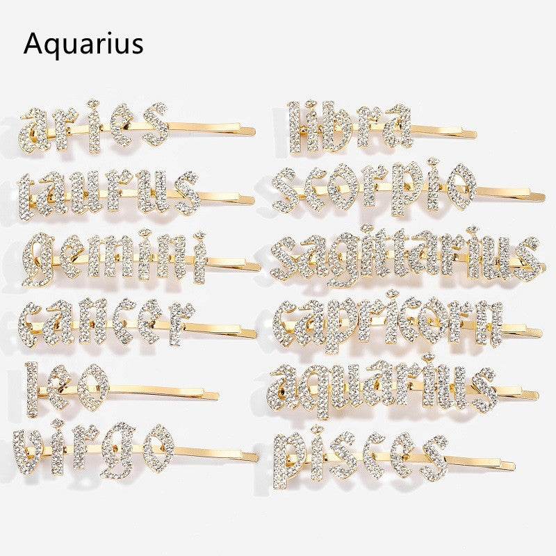 Constellation Word Clip - Personalized Hairpin - Pasha