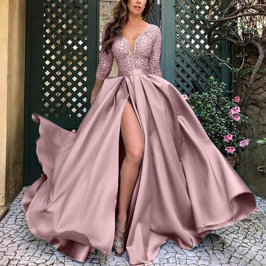 Satin Maxi Dress – Sexy & Elegant Long Gown - Pasha