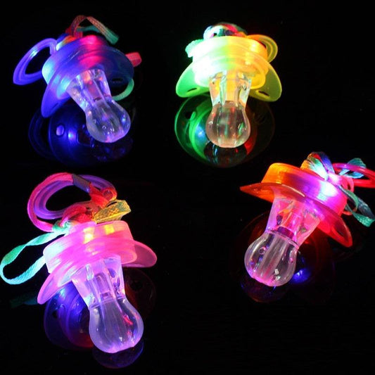 LED Pacifier & Whistle – Colorful Party Toy with Blinking Lights - Pasha