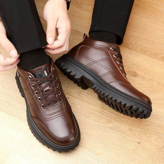 Men's Fleece Lined Shoes – Warm Winter Comfort - Pasha