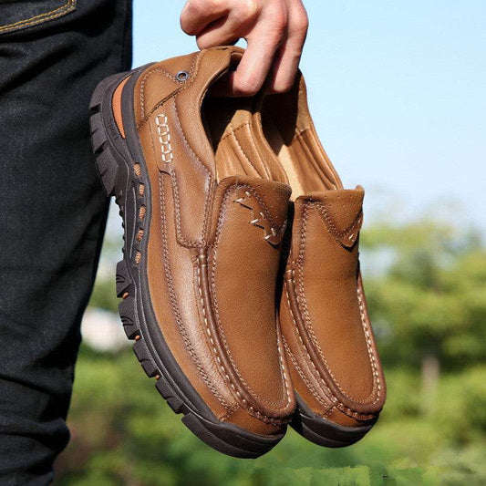 Top Layer Leather Shoes – Premium Men's Style - Pasha