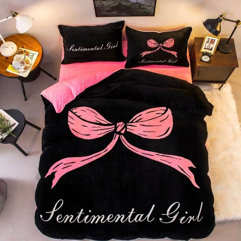 Warm Flannel Bedding Set - Pasha