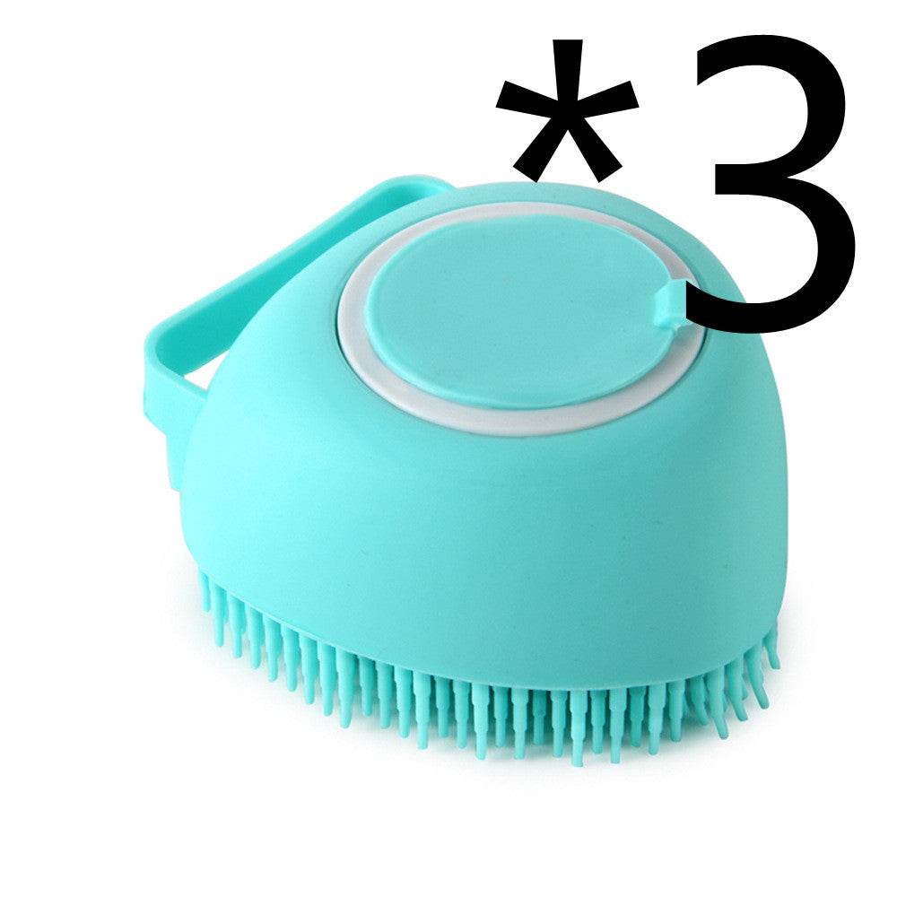 Silicone Bath Brush for Dogs and Cats – Gentle Grooming Brush - Pasha