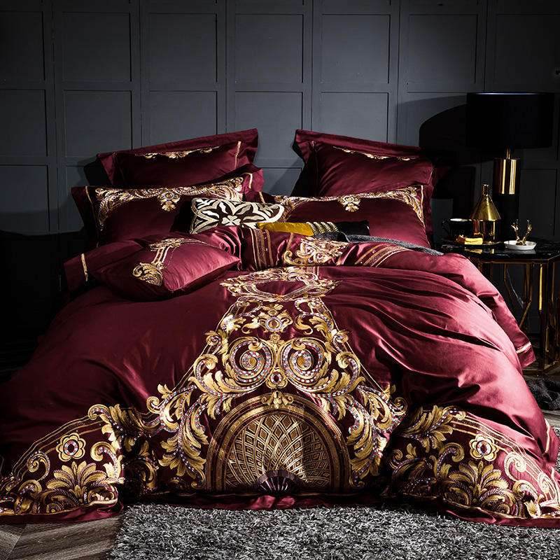 Chinese Cotton Quilt Cover – Embroidered Bedding - Pasha