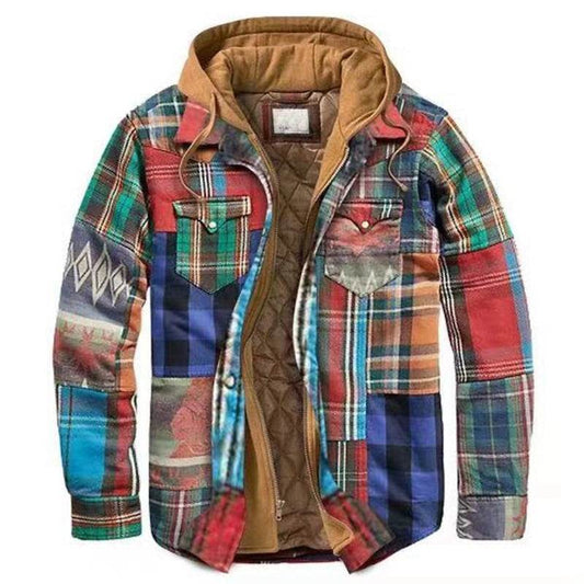 Men´s Retro Hooded Jacket Coat Shirt-style and comfort - Pasha