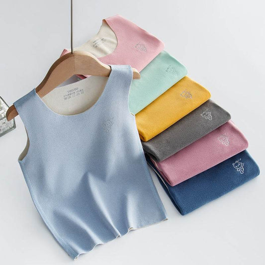Children's Seamless Reversible Brushed Sleeveless Vest – Comfort & Style - Pasha