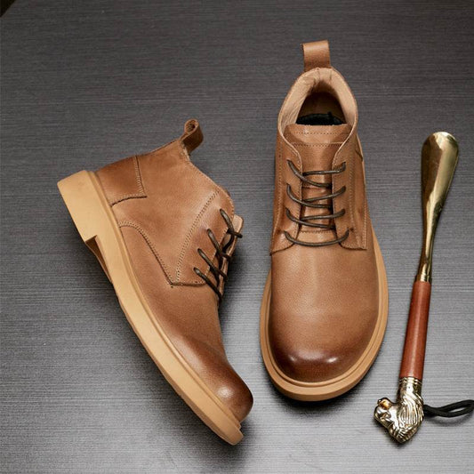 Men's Full Grain Leather Boots – Durable & Stylish - Pasha