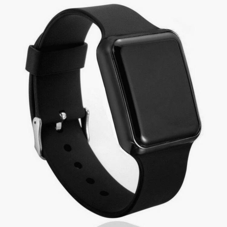 Trendy Heart-Shaped LED Watch – Waterproof Silicone Sports Watch for Students and Active Lifestyles - Pasha