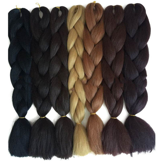 Jumbo 24 Inch Braiding Hair Extensions – High Temperature Fiber, Smooth Texture, Permable, for Kids and Women - Pasha