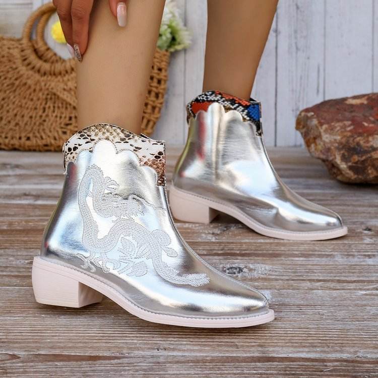 Extreme Golden Western Boots for women - Pasha