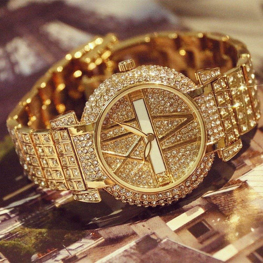 Luxury Diamond Look Women's Watch - BS bee sister FA1036 | Elegant Stainless Steel Quartz Timepiece - Pasha