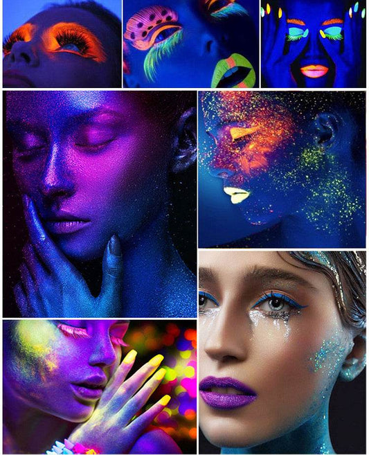 Persistent Glow Eyeshadow – UV Glow in the Dark 24 Colors - Pasha