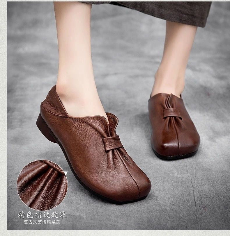 Women´s Comfortable Leather Handcrafted Pumps
