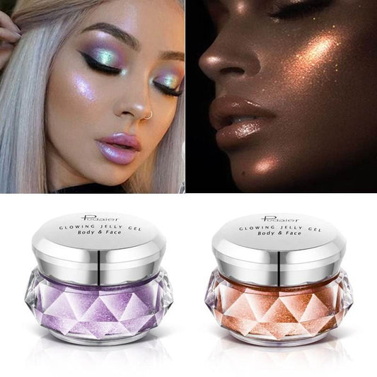 Rainbow Highlighter Jelly Gel – Radiant Makeup for Every Occasion by Pudaier - Pasha
