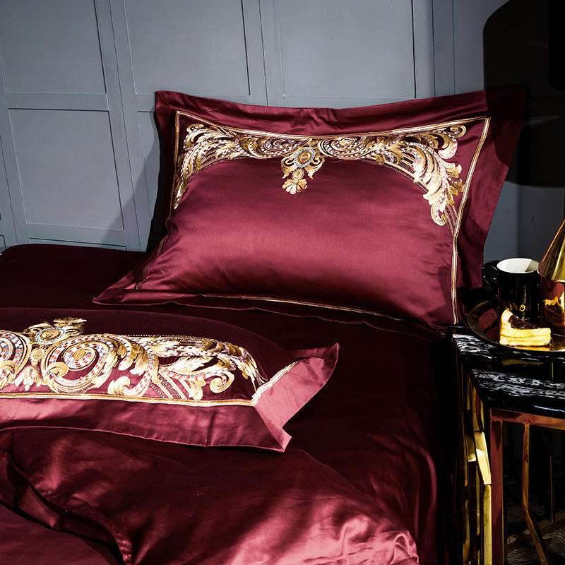 Chinese Cotton Quilt Cover – Embroidered Bedding - Pasha