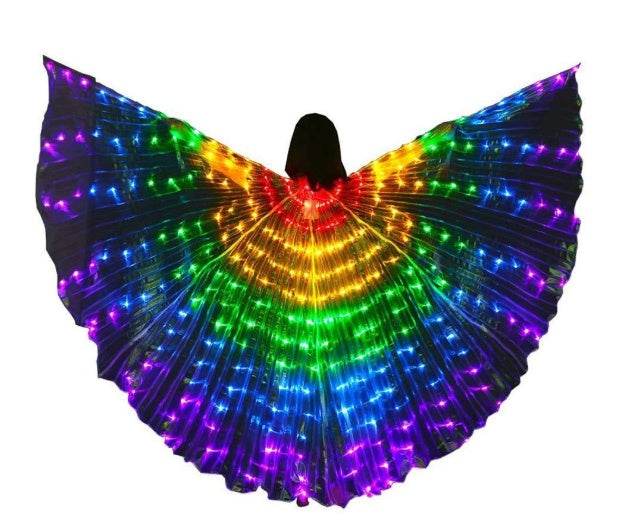 LED Butterfly Wings – Light-Up Costume Accessory - Pasha