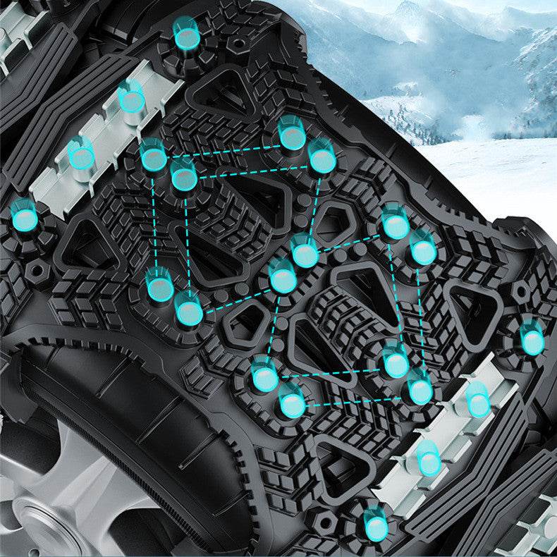 Universal Nonskid Tire Chain for Cars and SUVs – Steel Plate Traction Solution - Pasha