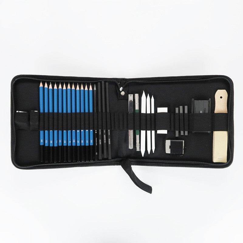 Professional Drawing Sketch Pencil Kit -Sketch Graphite 32 pcs Set - Pasha