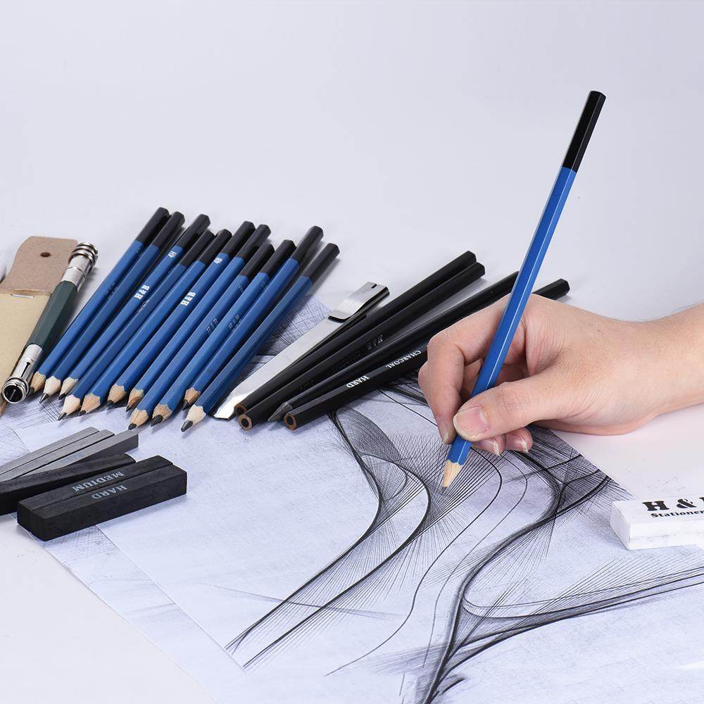 Professional Drawing Sketch Pencil Kit -Sketch Graphite 32 pcs Set - Pasha