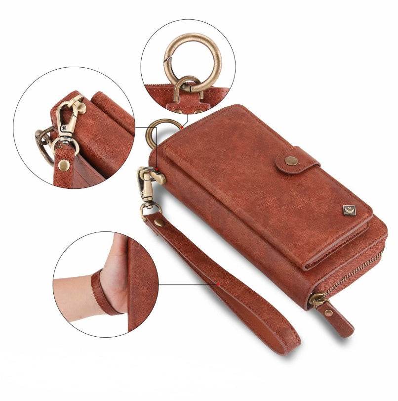 Premium Multi-Functional Wallet Case for Galaxy Note8 – Stylish Zipper Design - Pasha