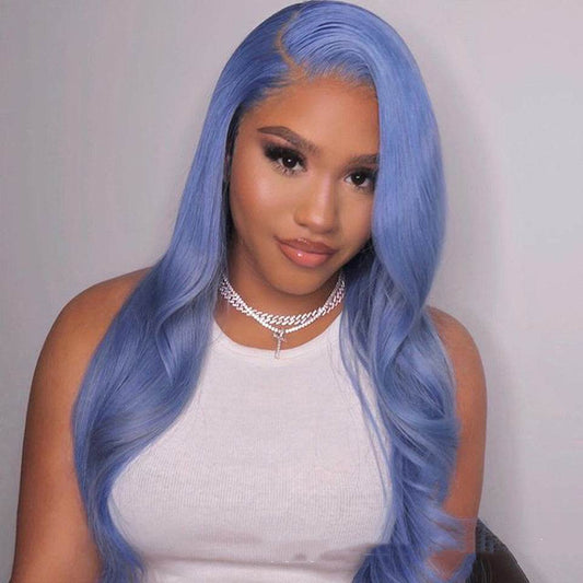 Body Wave Human Hair Lace Front Wig – Natural Look & Versatility, Medium Length, Dyeable - Pasha