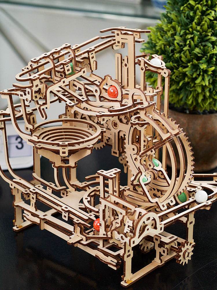 DIY 3D Puzzle-Wooden Puzzle Ball Step Elevator Track - Pasha