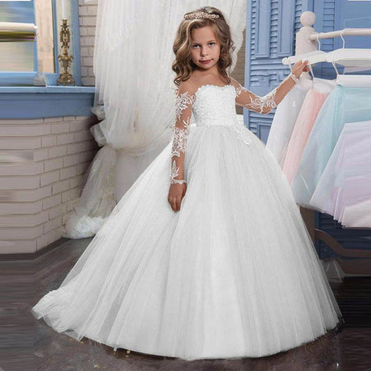 Fashion Princess Kids Tuxedo Wedding Dress Costume – Safe & Elegant Girls Gown for Special Occasions - Pasha