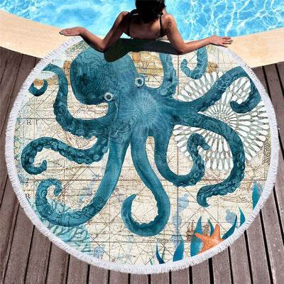 Sea Turtle Microfiber Towel – Vibrant & Quick-Dry - Pasha