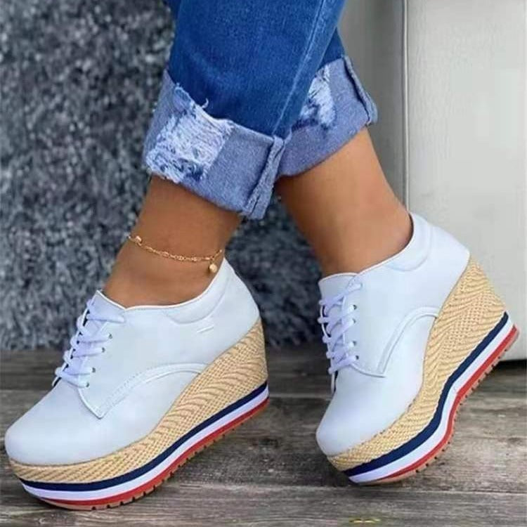 Women´s Lace-Up Wedge Braided Shoes