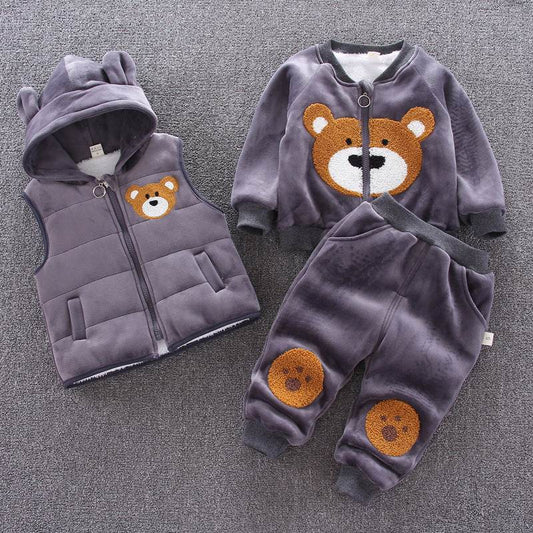 High-Quality Plush Hooded Zipper Shirt for Kids – Comfortable & Breathable Cotton Hoodie - Pasha