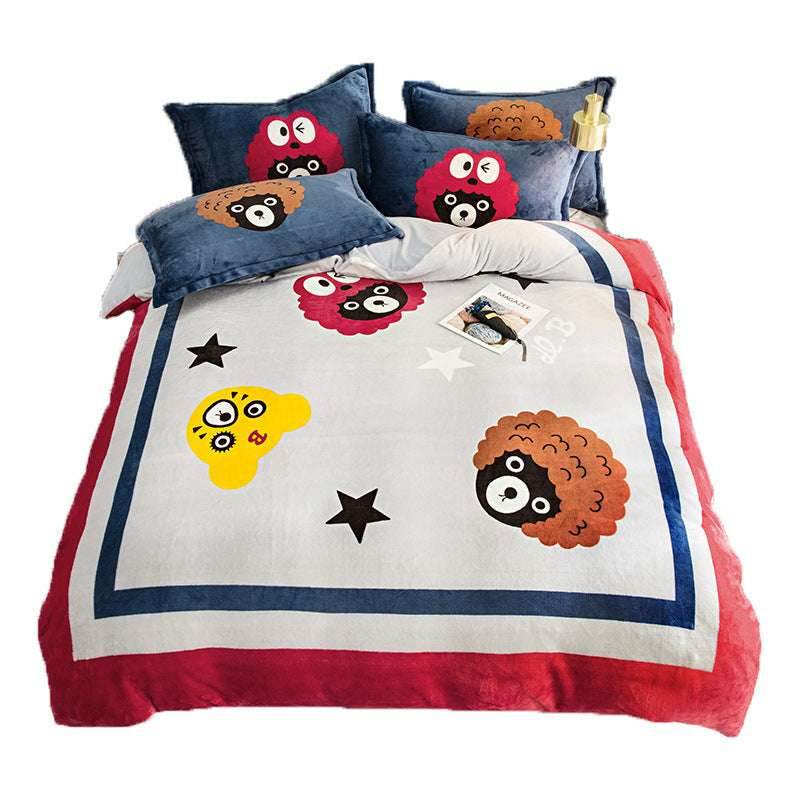 Warm Flannel Bedding Set - Pasha