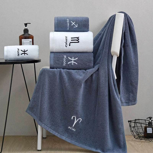 Constellation Towel Set – Zodiac-Inspired Cotton - Pasha