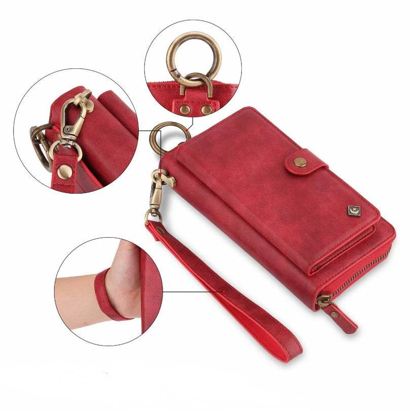 Premium Multi-Functional Wallet Case for Galaxy Note8 – Stylish Zipper Design - Pasha